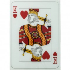 Picture Glass King Of Hearts 90x66cm